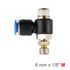 Flow Control Swiv. Elbow Pu 6mm X 1/8' M